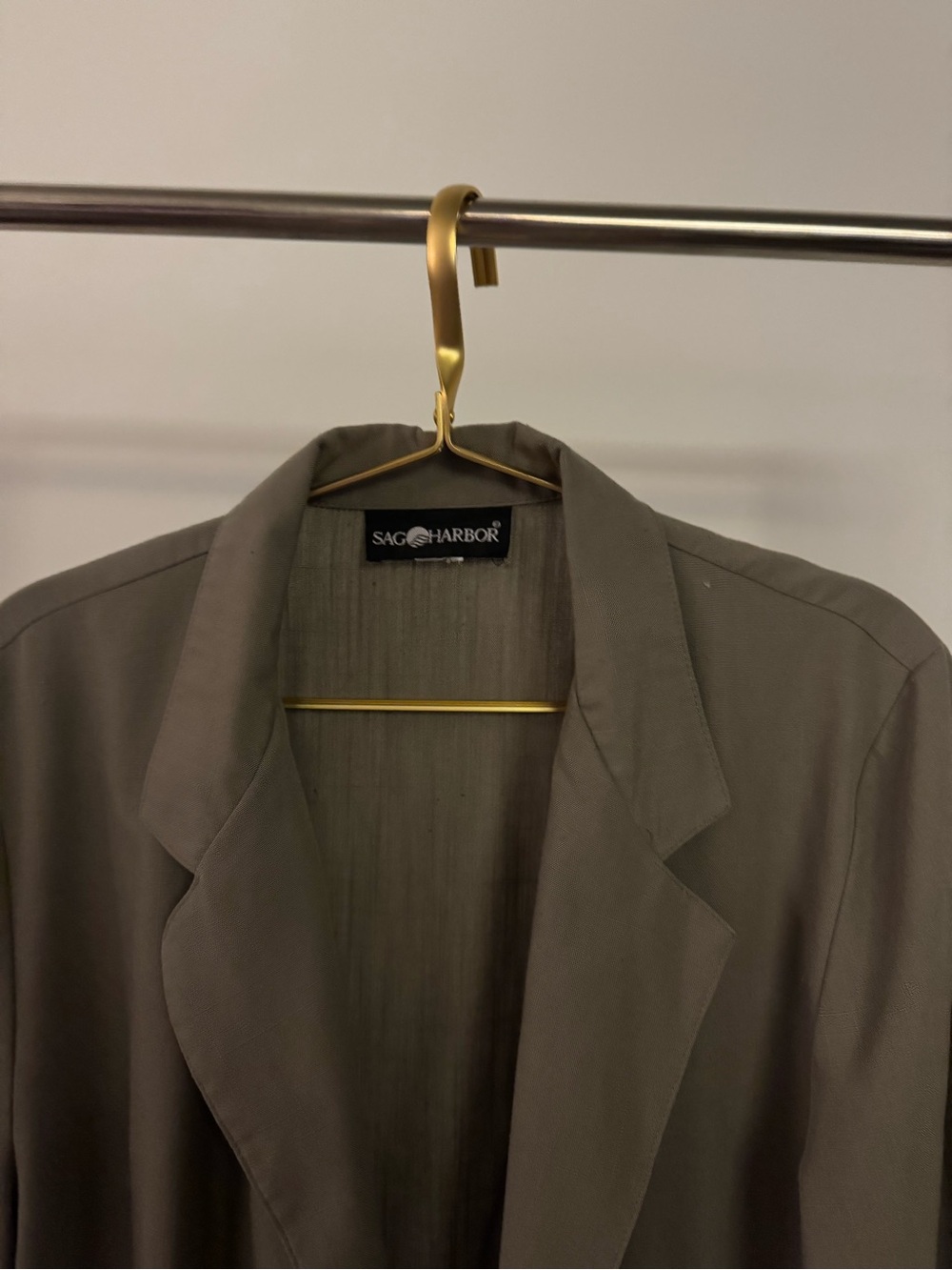 Sag Harbor Olive-Taupe Women's Blazer Jacket